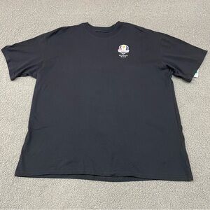 Nike Mens Ryder Cup 2025 World Tour T Shirt XL Black Bethpage Short Sleeve Tee